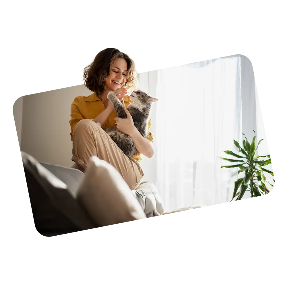 Person with pet